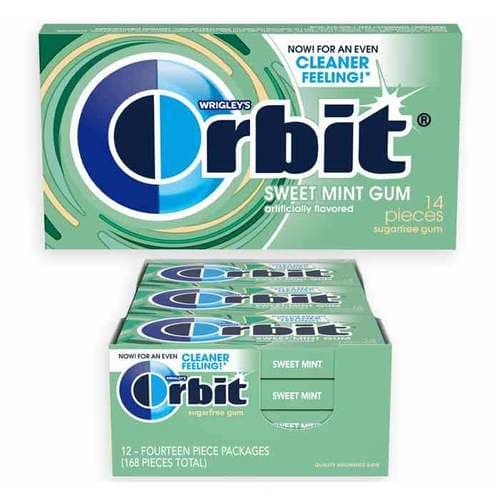 Wrigley's Orbit Sweet Mint Sugar Free Chewing Gum