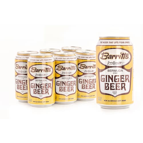Barritts Soda • Ginger Beer 6 Pack Cans