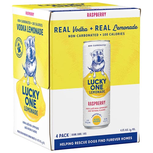 Lucky One Vodka Lemonade • Raspberry 4pk-12oz