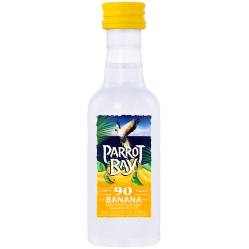 Parrot Bay Rum • Banana 90 Proof 50ml (Each)