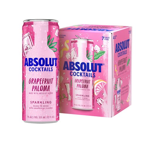 Absolut Cocktails • Grapefruit Paloma 4pk-12oz