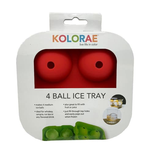 Blueoco Ice Mold • 4 Spheres Red 1.75" Diameter