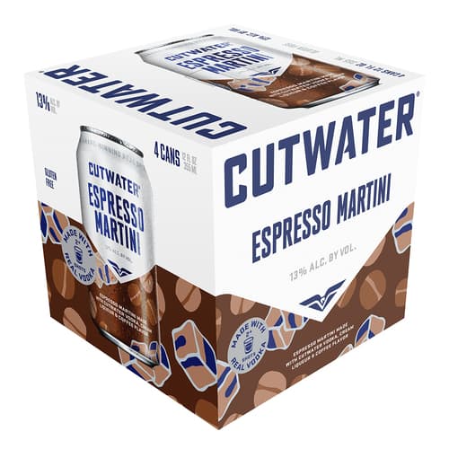 Cutwater Cocktails Espresso Martini 4pk-12oz