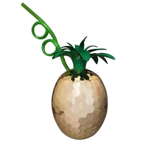 Kheper • Disco Pineapple Sipper Cup with Straw