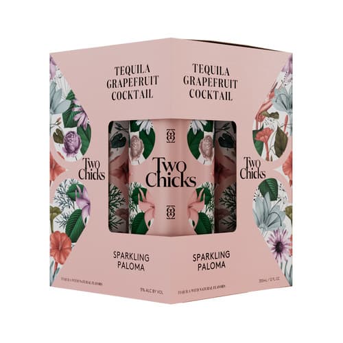 Two Chicks Cocktails Sparkling Paloma 4pk-355ml