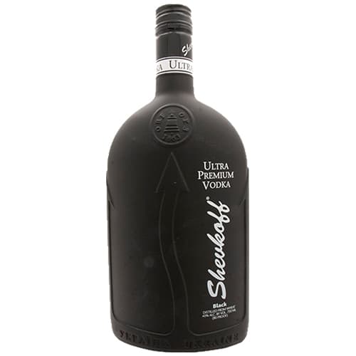 Shevkoff Vodka Black Ultra Premium with Glasses