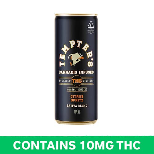 Tempters Citrus Sativa Spritz 10mg Delta 9 Single Can