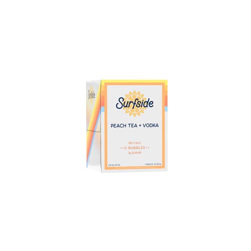 Surfside Cocktails • Vodka Peach Tea 4pk-12oz
