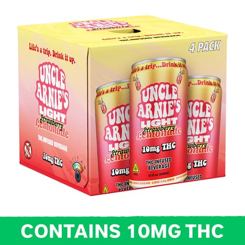 Uncle Arnie's Strawberry Lemonade 10mg Delta 9 4pk Can