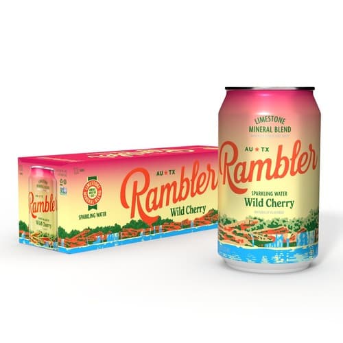 Rambler Sparkling Water • Wild Cherry 12oz 12pk