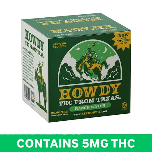 Howdy Ranch Water 5mg Delta 9 4pk Can