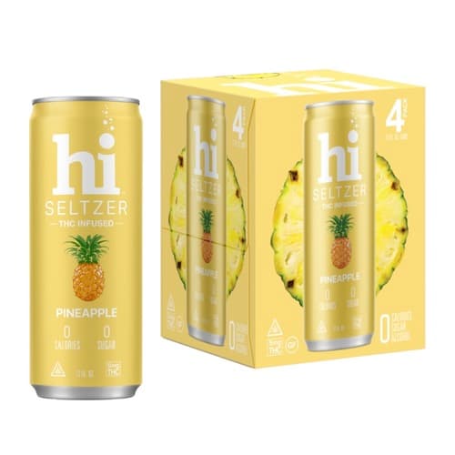 Hi Pineapple 5mg Delta 9 Seltzer • 4pk Can