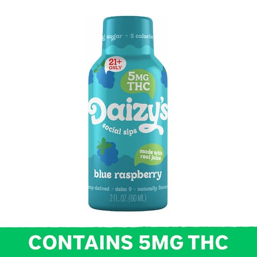 Daizy's Sips Blue Raspberry 5mg Delta 9 Mini