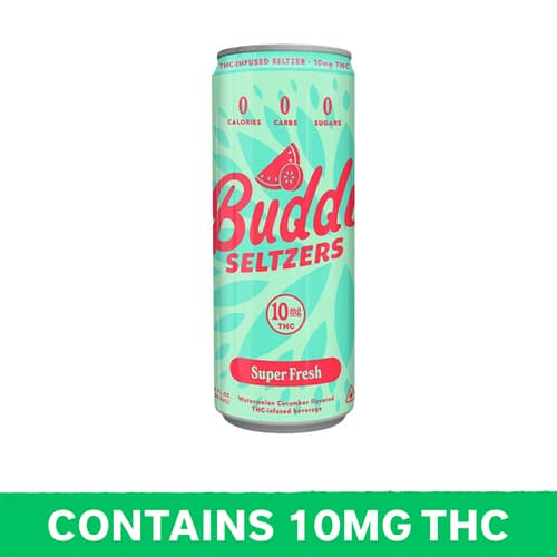 Buddi Super Fresh Seltzer 10mg Delta 9 Single Can