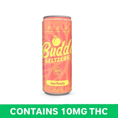 Buddi Just Peachy Seltzer 10mg Delta 9 Single Can