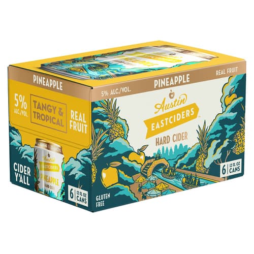 Austin Eastciders Pineapple Cider • 6pk Can
