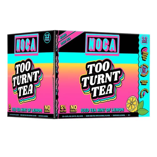 Too Turnt Tea Noca Too Turnt Boozy Hard Tea • 12pk Can