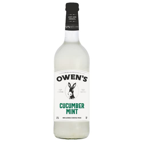 Owen's Mixers • Sparkling Cucumber Mint Bottle
