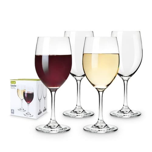 True BRANDS True Wine Glasses • Wine Stem 12oz Set 4
