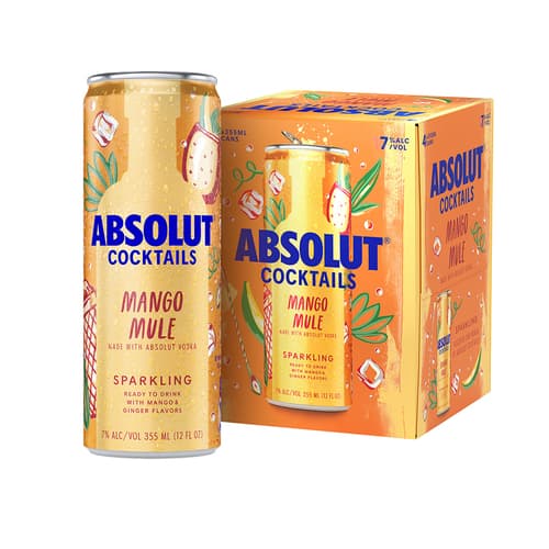 Absolut Cocktails • Mango Mule 4pk-12oz