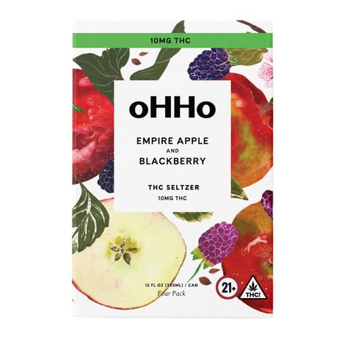 Ohho Blackberry Empire Apple Seltzer 10mg Delta 9 • 4pk