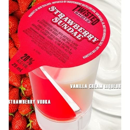 Twisted Shotz Strawberry Sundae