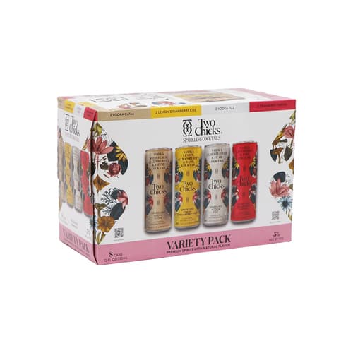 Two Chicks Cocktails Vodka Cocktails Variety Pack
