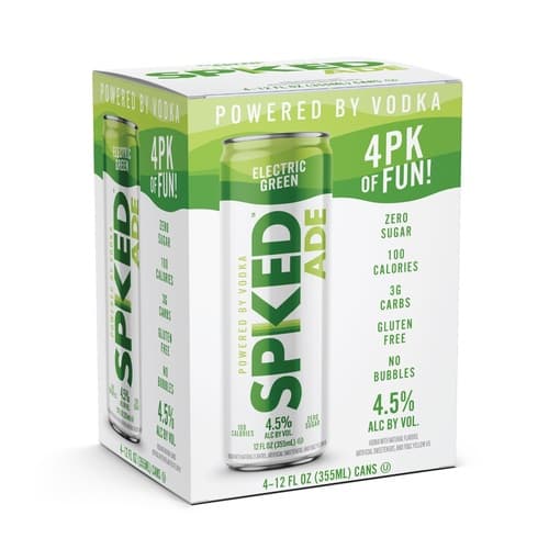 Spiked Ade Cocktails • Electric Green 4pk-12oz